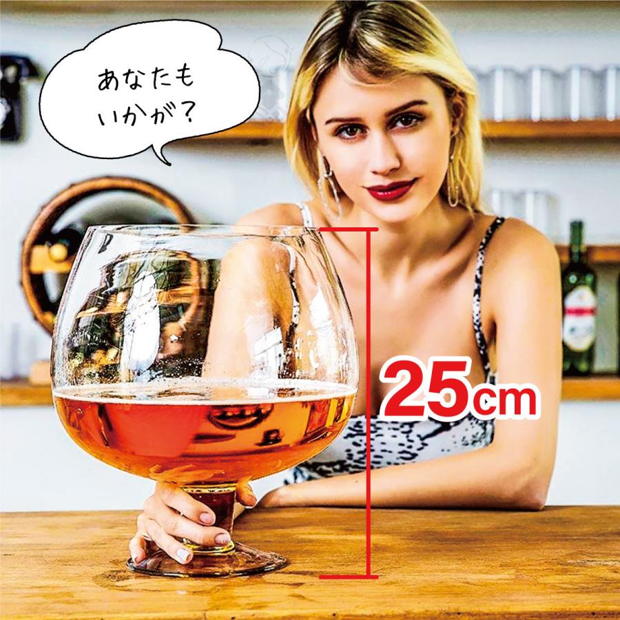 特大ブランデーグラス 特大 グラス ワイン ビール 4L