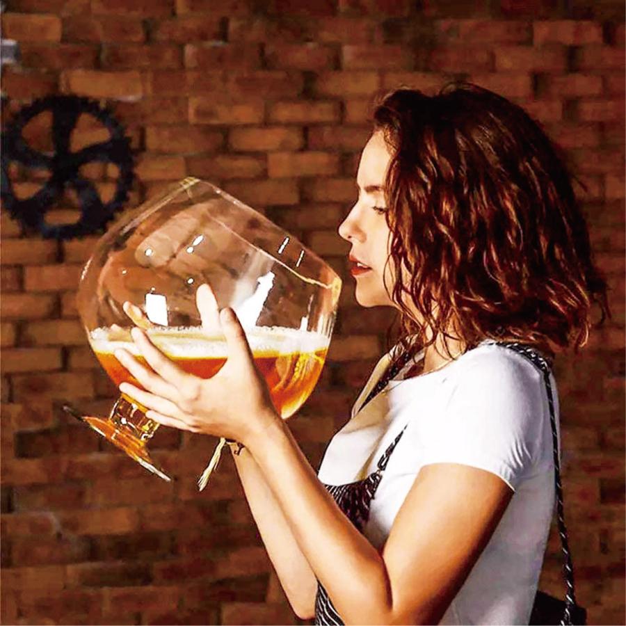 特大ブランデーグラス 特大 グラス ワイン ビール 4L ハンドメイド