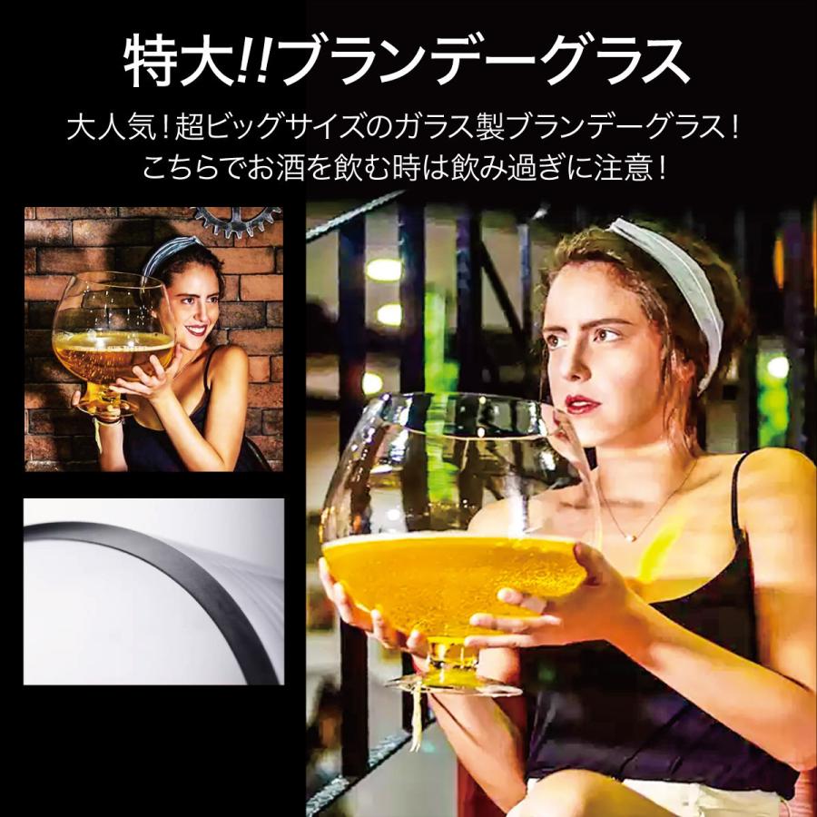 特大ブランデーグラス 特大 グラス ワイン ビール 4L ハンドメイド