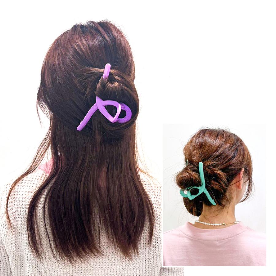 カラフルセット ヘアクリップ ヘアピン 4点セット ヘアアクセサリー