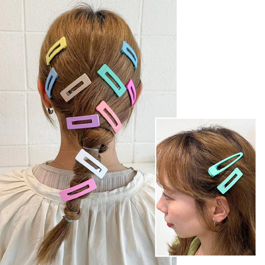 カラフルセット ヘアクリップ ヘアピン 4点セット ヘアアクセサリー