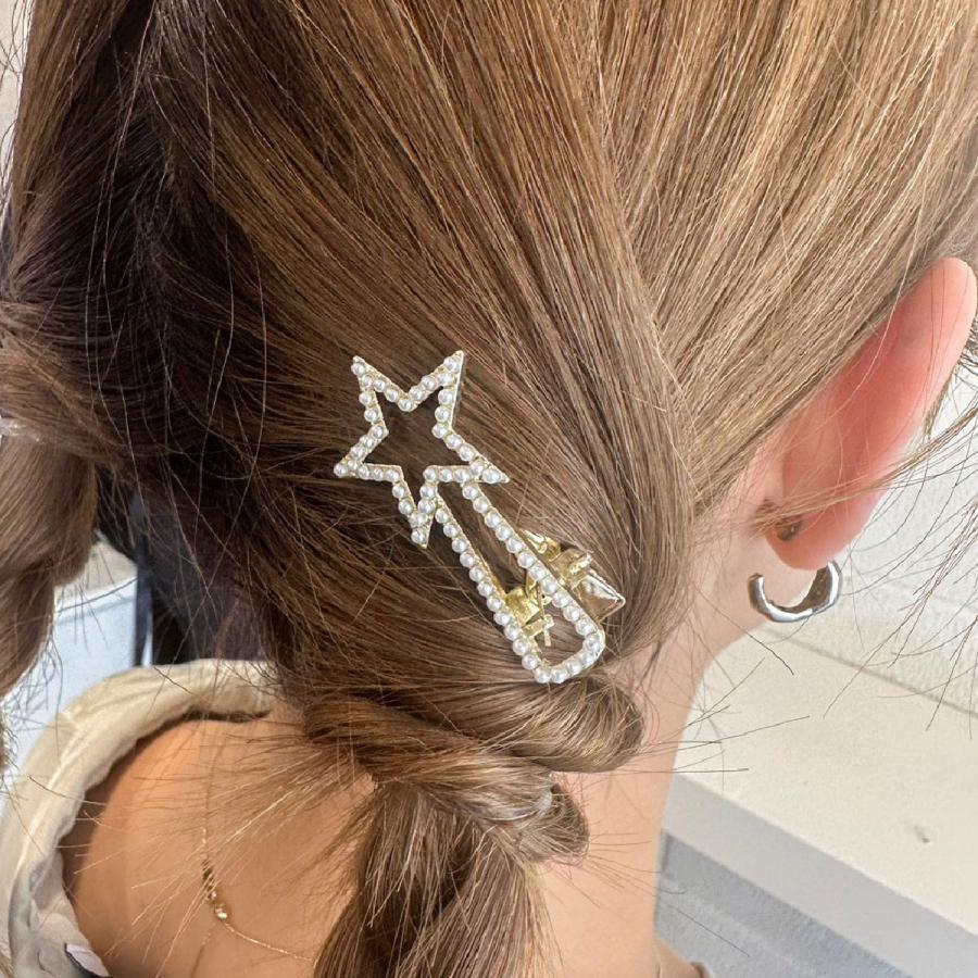 スターセット ヘアピン 3種類 ピアス 4点セット ヘアアクセサリー 韓国
