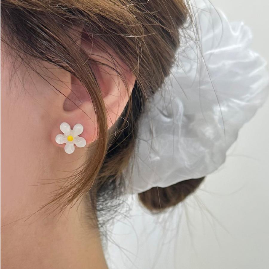 デイジーセット シュシュ リボンピン ピアス 3点セット ヘア