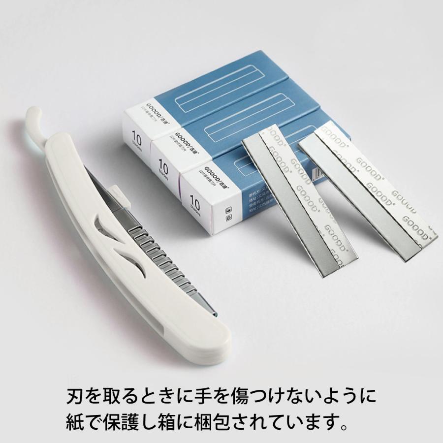 眉毛剃りブレード 替刃30枚付き まゆげ カミソリ プロ仕様 ブレード