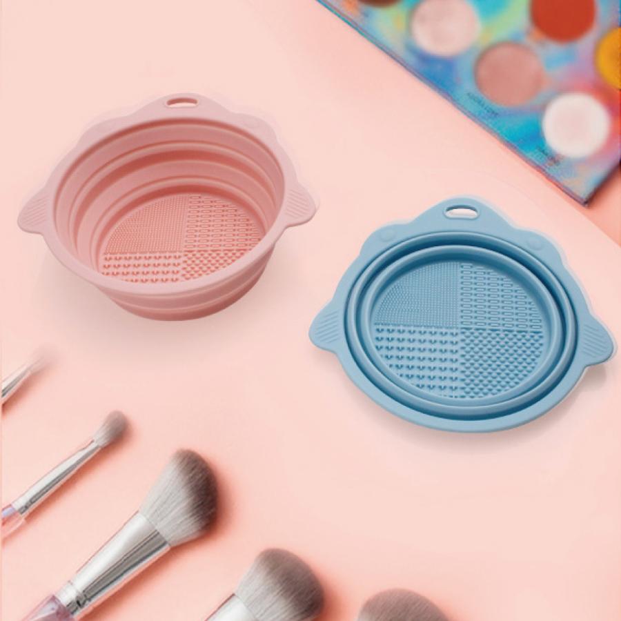 メイクブラシ 洗浄ボウル メイクブラシクリーナー シリコン 洗濯板