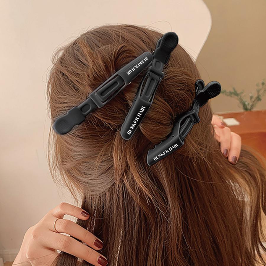 ヘアクリップ ワニクリップ 6本セット BUSKER HAIR バスカーヘア 韓国