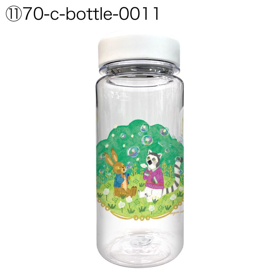 クリアボトル 400ml 水筒 ウォーターボトル おしゃれ かわいい 作家
