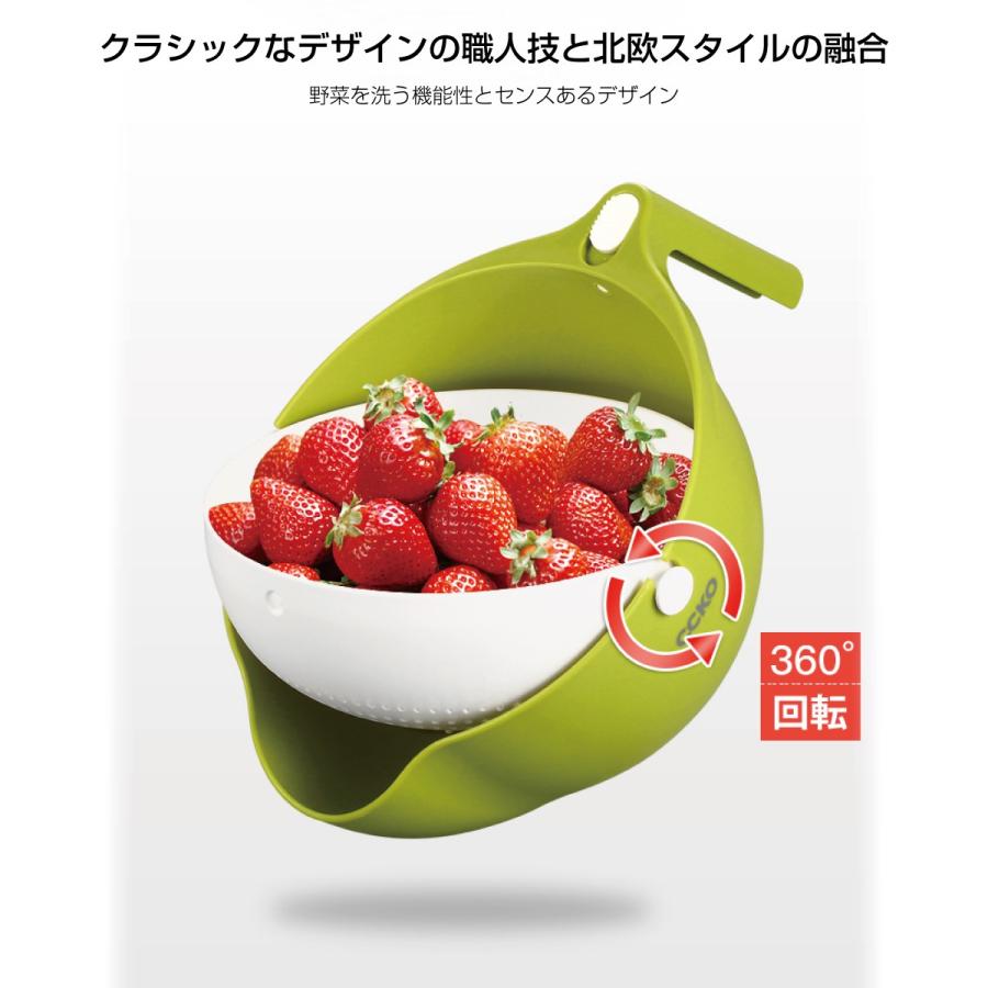水切りかご ボウル付き 水切り カゴ ざる ザル ボウル ボール 野菜洗い 米研ぎ 取っ手付き  colander |  | 01