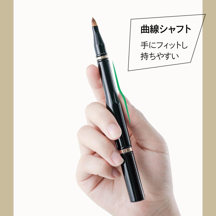 メイクブラシ リップ アイブロー アイシャドー 丸 平 ブラシ 化粧 携帯