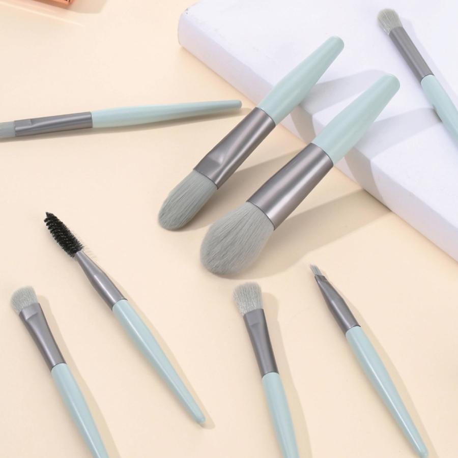 メイクブラシ セット 化粧ブラシ 8本 収納 ポーチ付き かわいい アイ
