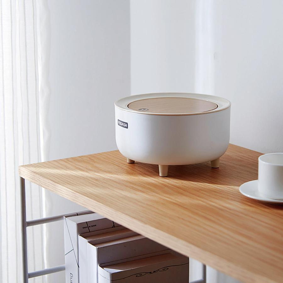 ゴミ箱 ごみ箱 木目調 ミニ ダストボックス ワンタッチ 2L 2リットル