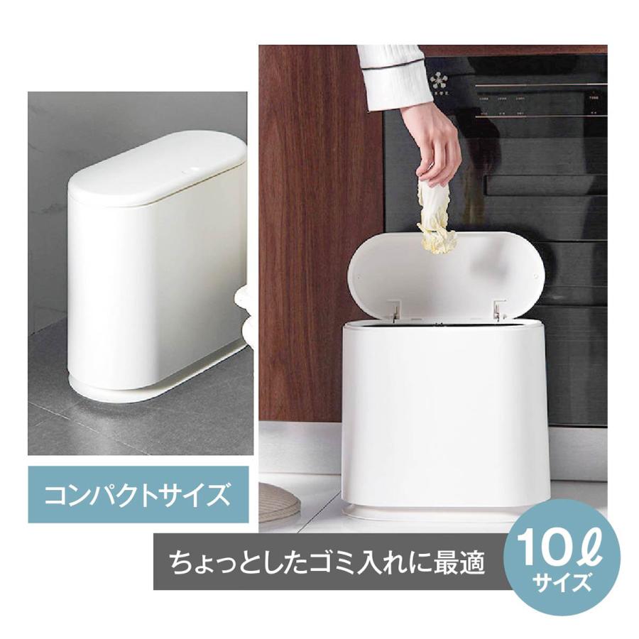 ゴミ箱 プッシュ式 分別 ごみ箱 スリム ふた付き リビング