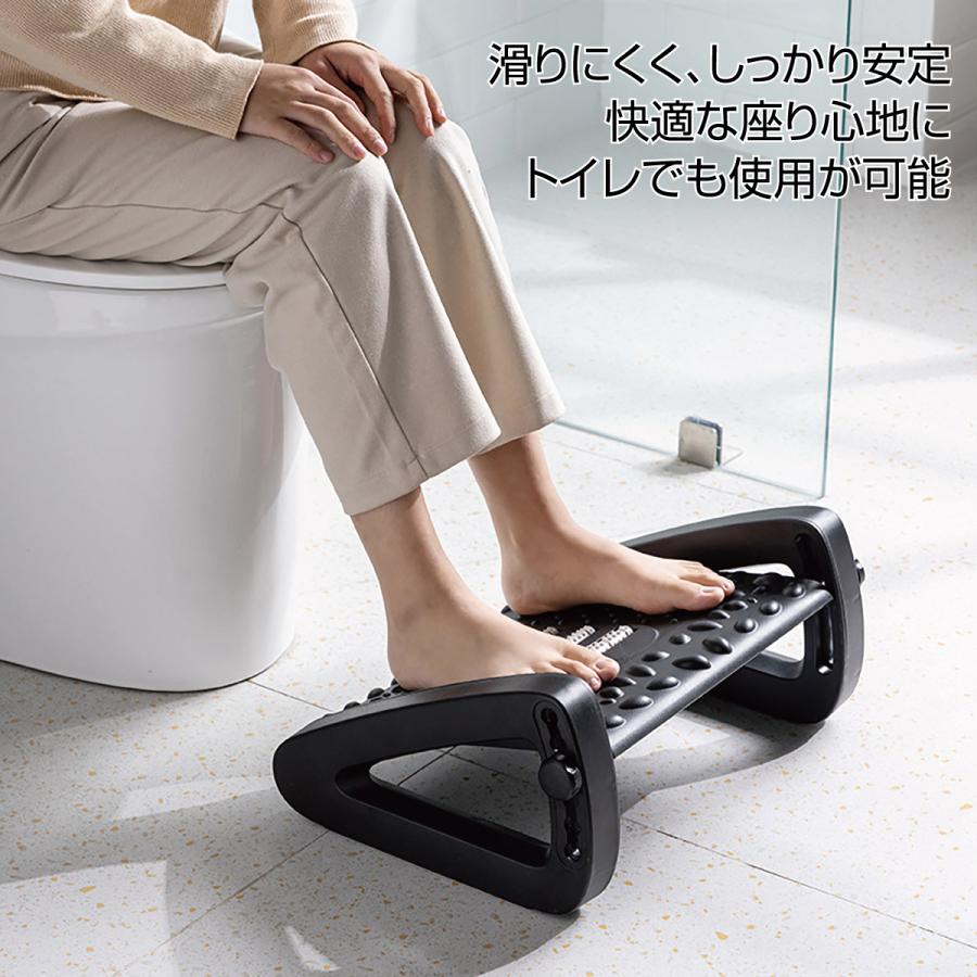 フットレスト 足置き台 マッサージ 机下足置き 美姿勢 足まくら 6段