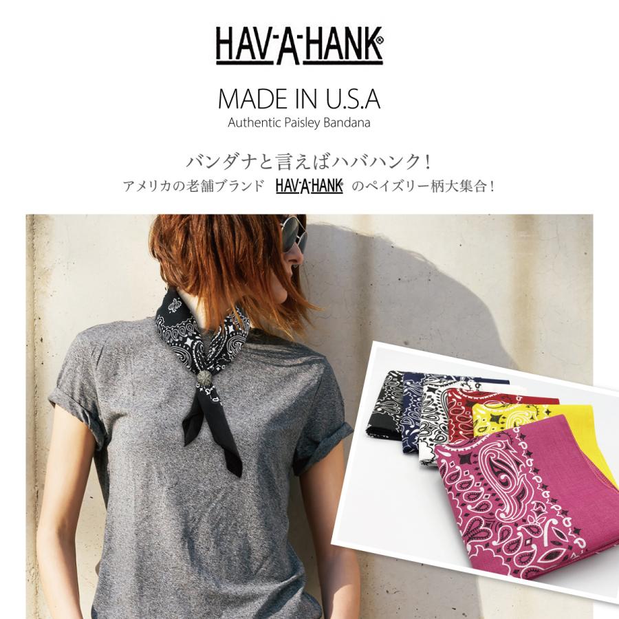 バンダナ ハンカチ ペイズリー HAV-A-HANK ハバハンク made in USA KC