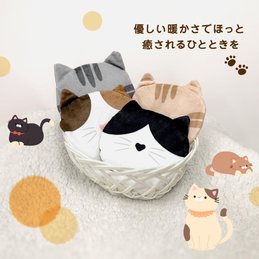 押すだけ簡単！パチッ！と瞬ぽか エコカイロ 爆買カバー付 ねこ 猫