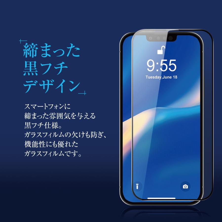 iPhone ガラスフィルム ブルーライト 保護フィルム 液晶保護フィルム iPhone14 Plus Pro Max iPhone13 hogo-blue02｜gochumon｜10