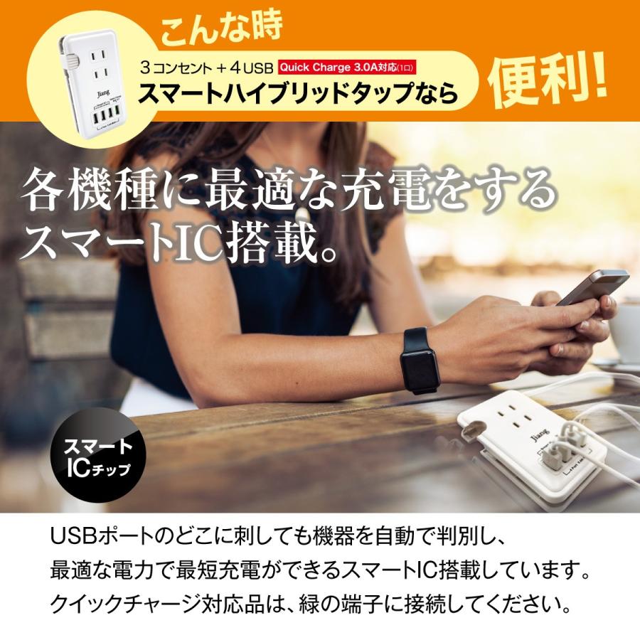 Acアダプター Usb コンセント タップ 4ポート Usb 4口 5 4a 充電器 Usb充電器 コンセント 3口 電源タップ アダプター Quick Charger 3 0a対応 Jiang Jiang Tap01 Jiang Tap01 ご注文ドットコム 通販 Yahoo ショッピング