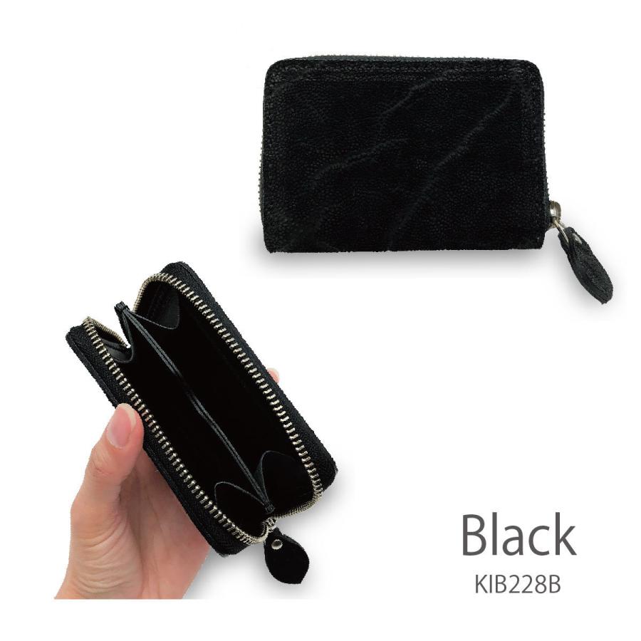財布 ゾウ革 ミニウォレット 小銭入れ メンズ レディース パイソン
