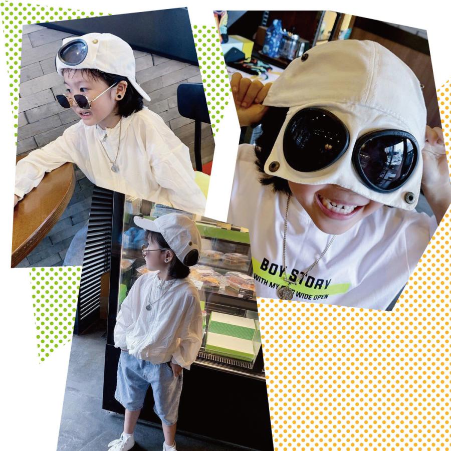 キッズ キャップ 女の子 男の子 子供 帽子 ぼうし ゴーグル付き 刺しゅう子供用 かわいい Kids Cap Kids Cap ご注文ドットコム 通販 Yahoo ショッピング