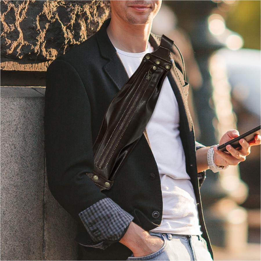 ショルダーポーチ ジッパーオイルバケッタ バッグ ショルダーバッグ 本  