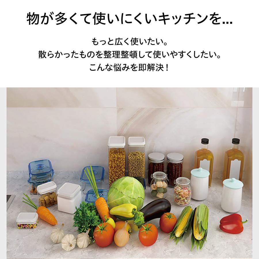 キッチンワゴン キャスター付き 3段 収納ラック 3段可動式 キッチン