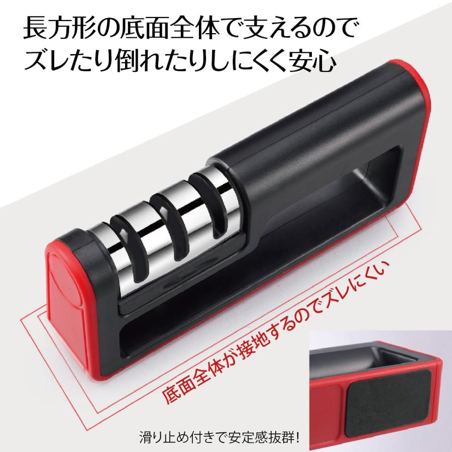 包丁研ぎ器 包丁 シャープナー 包丁磨き 砥石 ダイヤモンド セラミック ダイヤモンドシャープナー knife-sharpner｜gochumon｜11