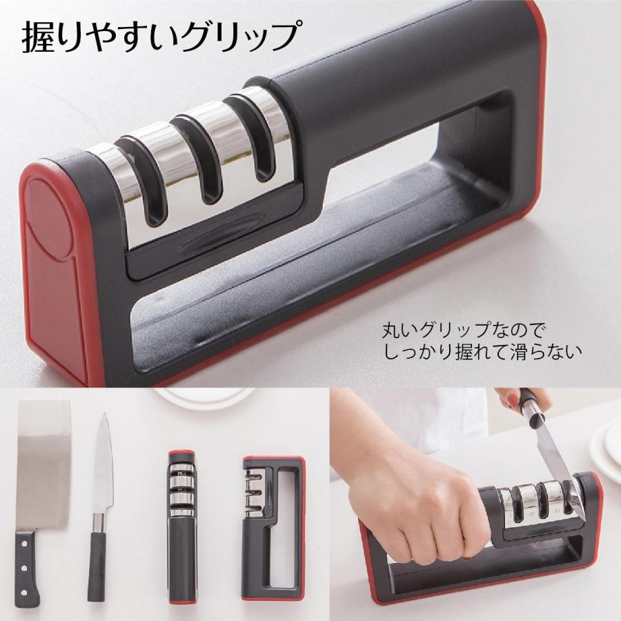 包丁研ぎ器 包丁 シャープナー 包丁磨き 砥石 ダイヤモンド セラミック ダイヤモンドシャープナー knife-sharpner｜gochumon｜09