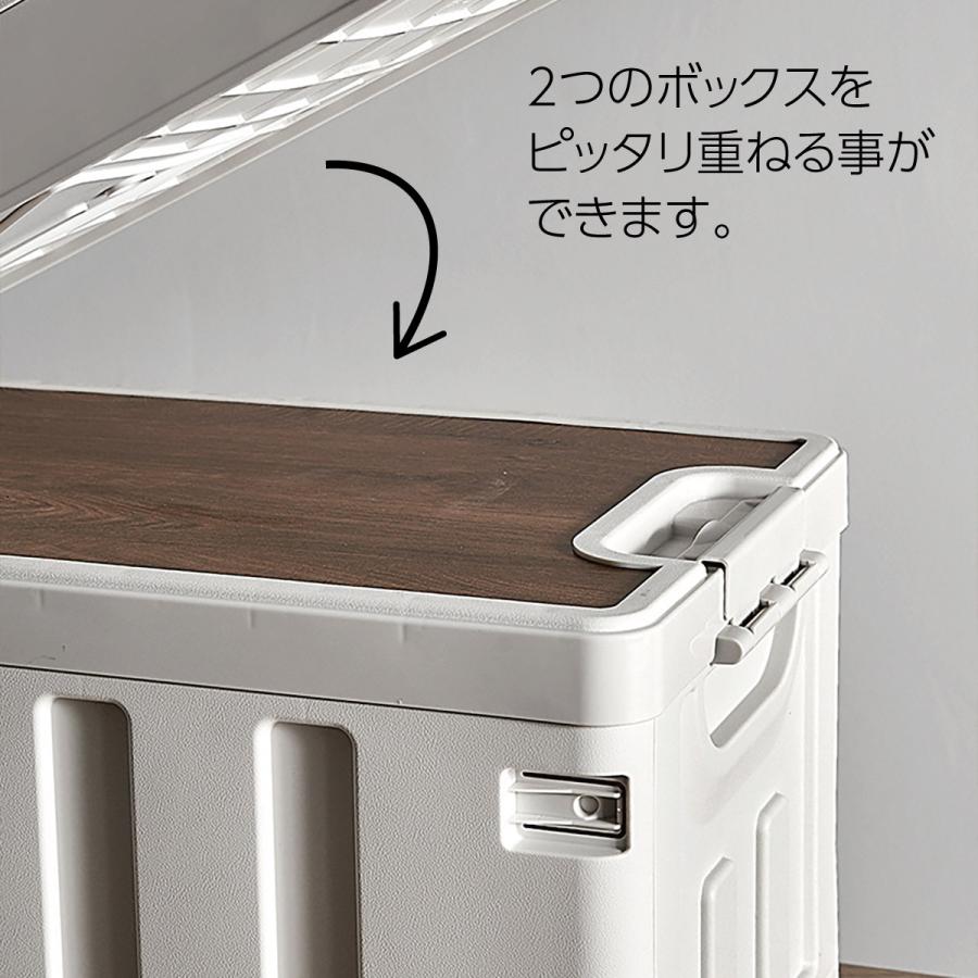爆買 コンテナボックス 35L 収納ボックス 折りたたみ式 蓋付き 収納
