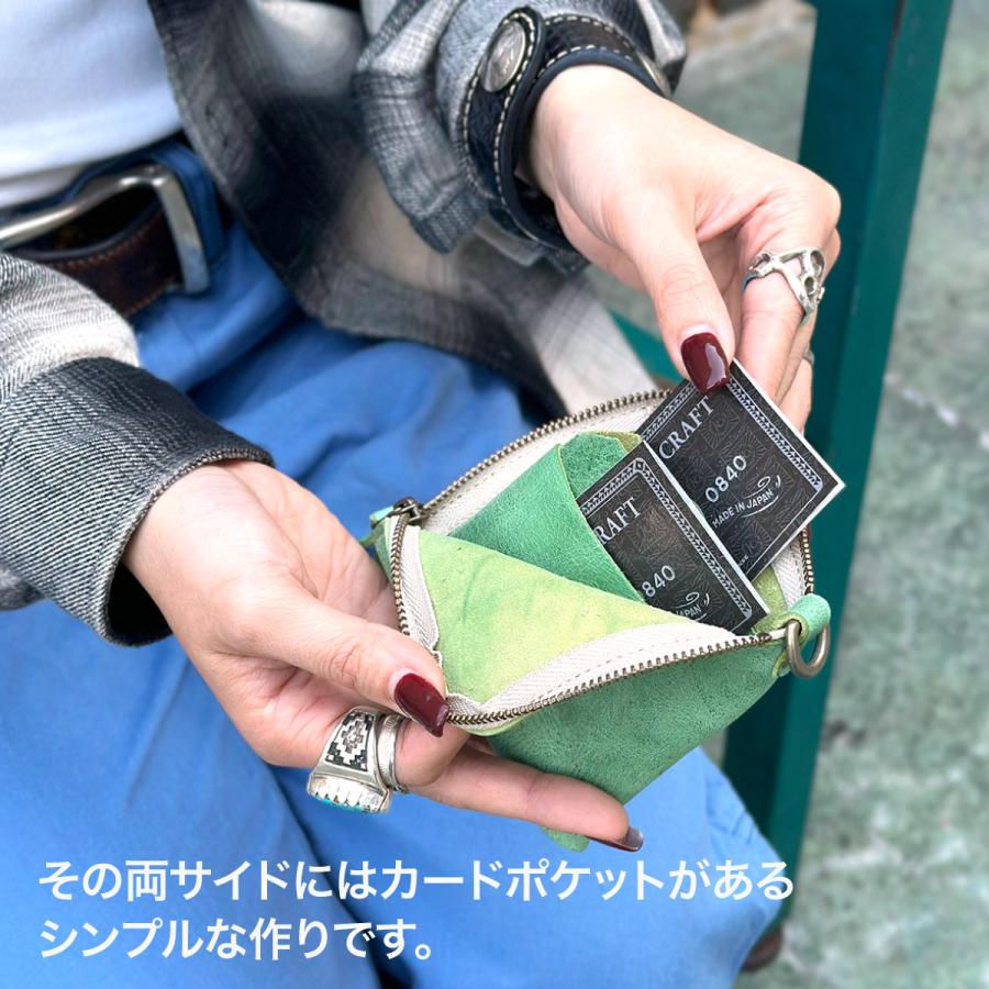 ミニウォレット Lジップ CRANK クードゥー 財布 さいふ 本革 メンズ