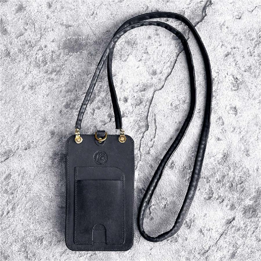 チェルシーハープ　ケース付き 携帯ポーチ EPIG ハーフヌバック ショルダー付き スマホポーチ 本革