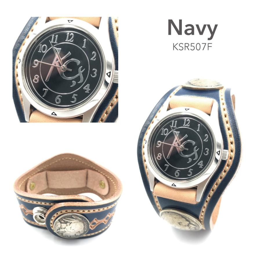 腕時計 メンズ レディース 本革 革 レザー KC,s ケーシーズ