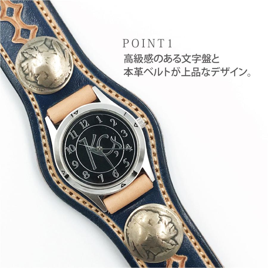 腕時計 メンズ レディース 本革 革 レザー KC,s ケーシーズ