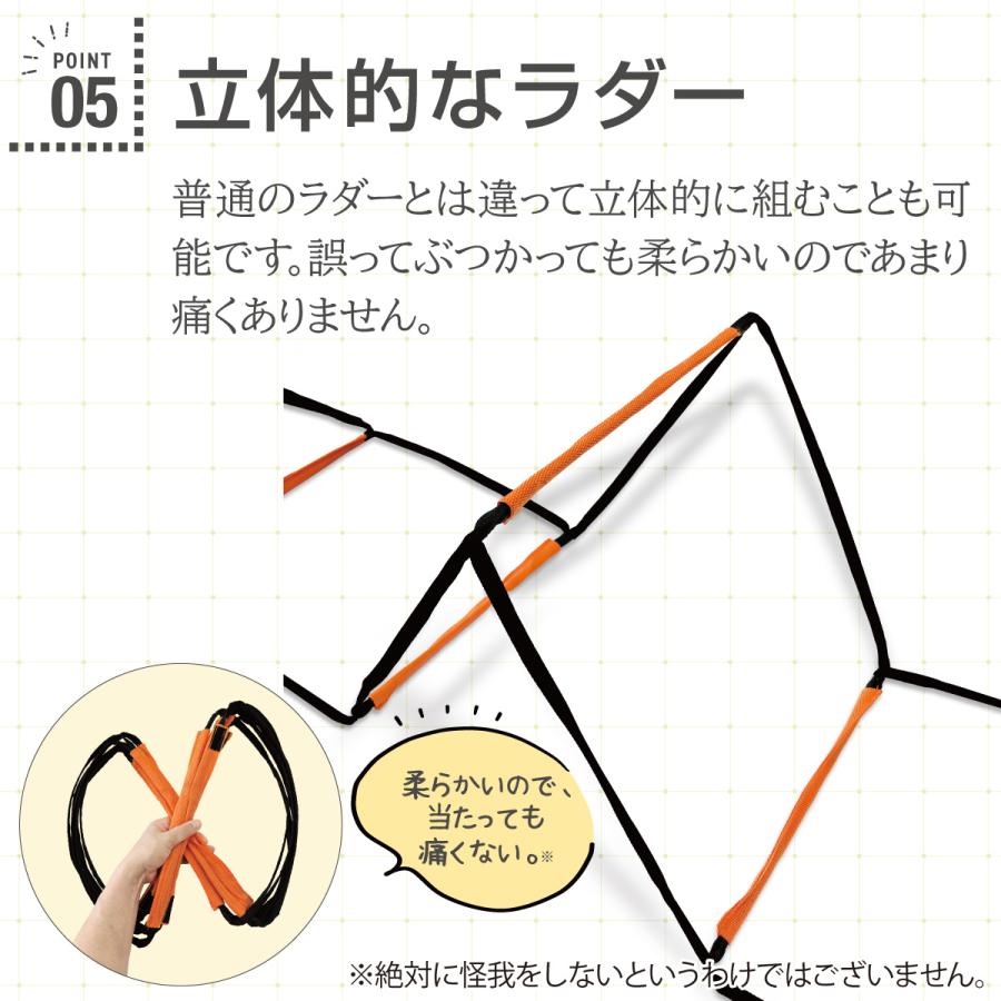 爆買 ラダー トレーニング 3.2m 8マス ハードル 立体ラダー 収納袋