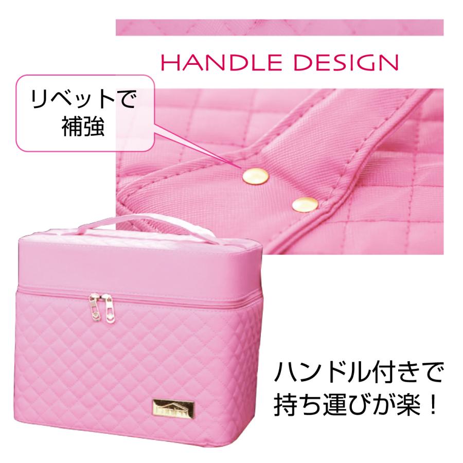 メイクボックス 大容量 鏡付き ミラー付き コスメボックス