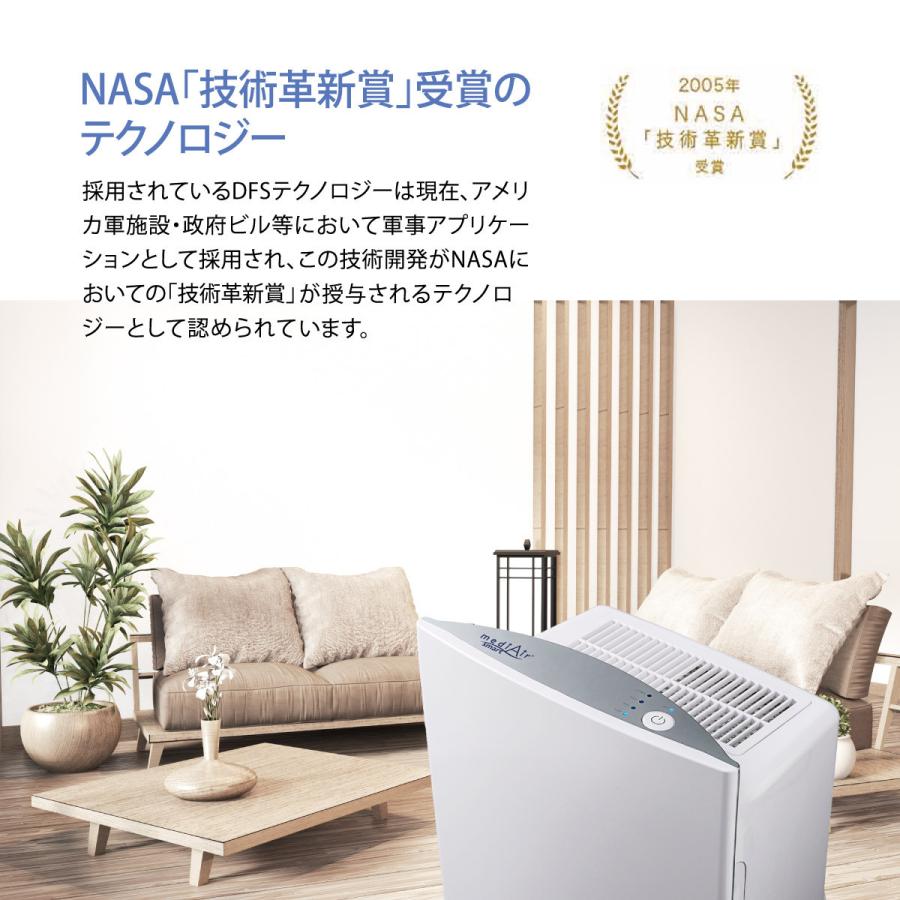 空気清浄機 空気除菌清浄機 メディエアースマート フィルター コンパクト 18畳 mediair-s｜gochumon｜06