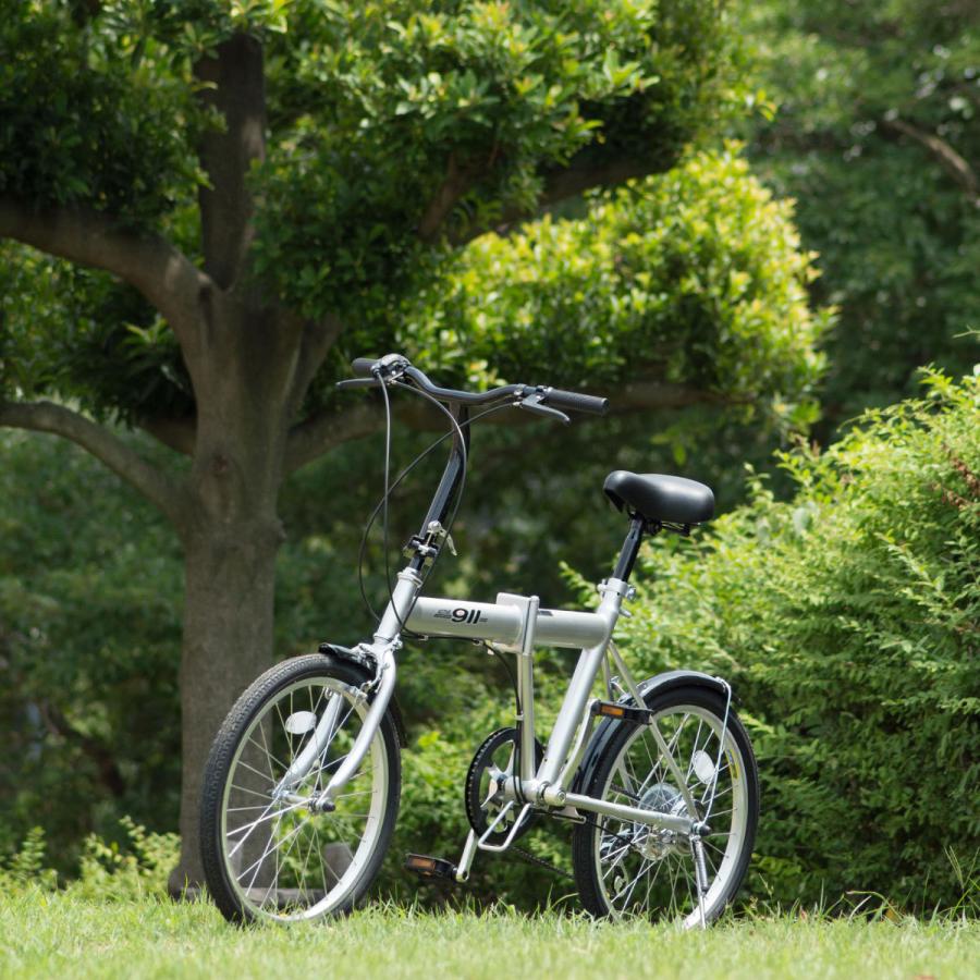 ノーパンク 自転車 折りたたみ 20インチ 6段ギア ACTIVE 911 ミムゴ