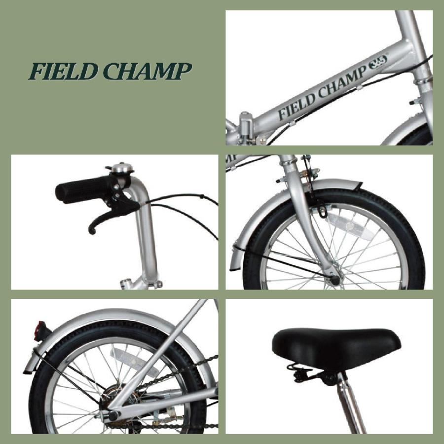 自転車 折りたたみ FIELD CHAMP 16インチ シングルギア mim-no72750