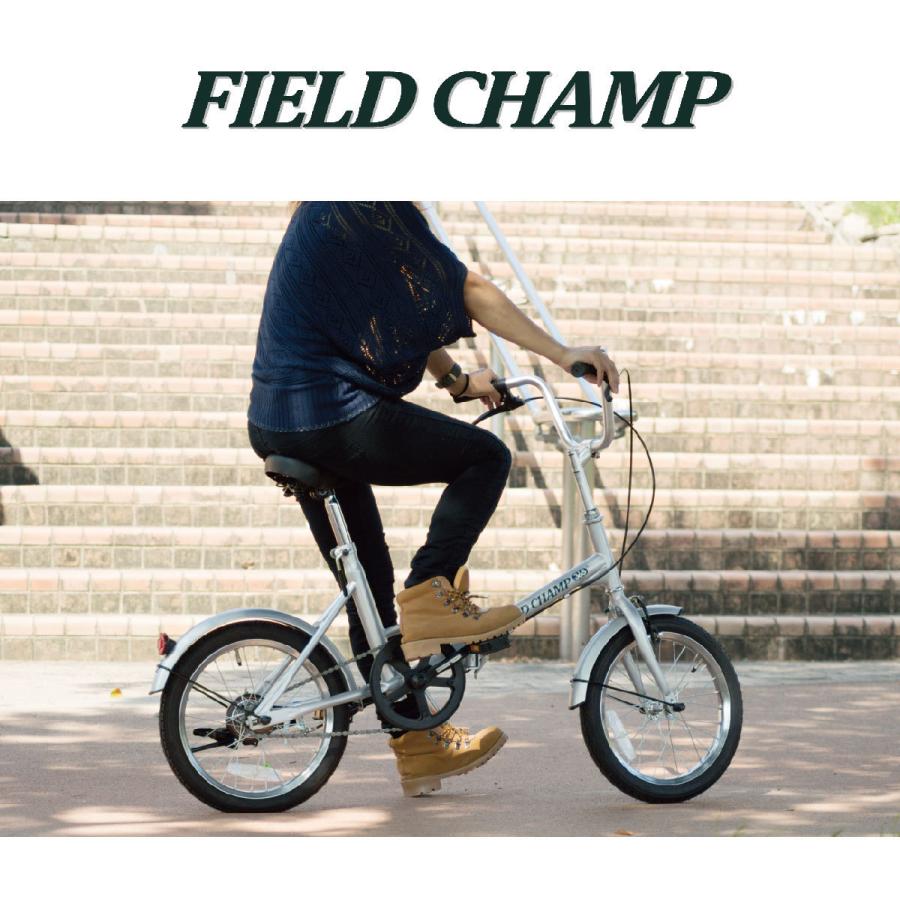 自転車 折りたたみ FIELD CHAMP 16インチ シングルギア mim-no72750