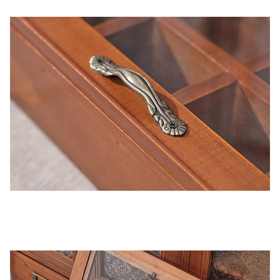 木製 卓上 小物入れ ミニチェスト アンティーク ウッド 収納ボックス