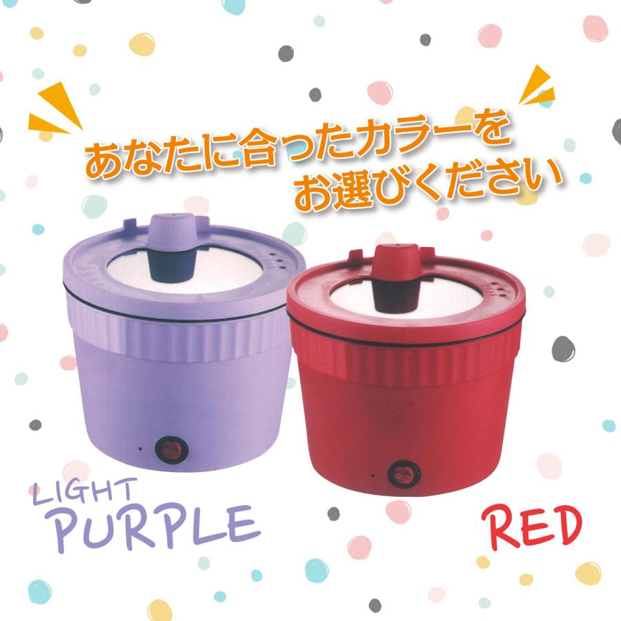 即席麺ポット ラーメンポット 一人用 電気鍋 クッキングケトル 便利