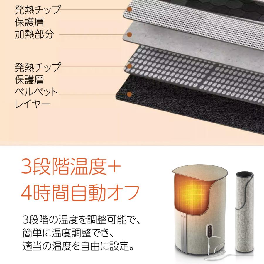 パネルヒーター ペット 足元　デスクヒーター 遠隔操作 リモコン付き 折り畳み Amazon | Ninonly パネルヒーター ペット 足元パネルヒーター デスク
