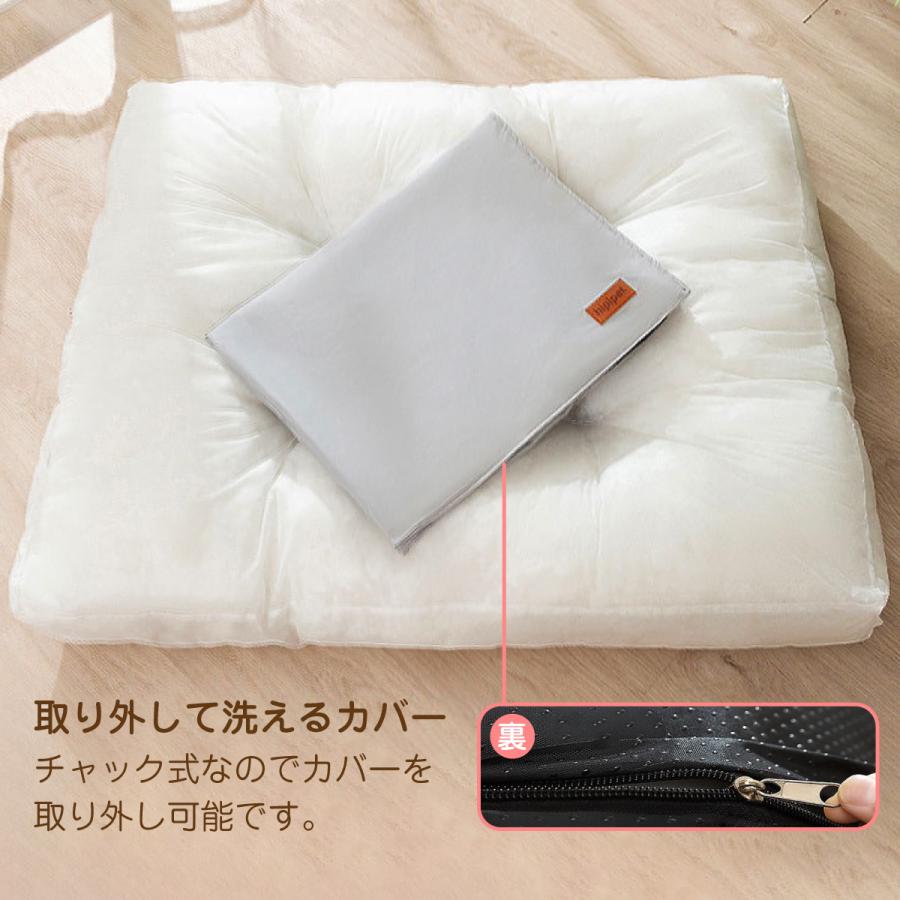 ペット ベッド 防水 クッション 大きい 78×59cm 洗濯可能 ペットベッド ふわふわ イヌ ネコ 犬 猫 pet-bed-04｜gochumon｜07