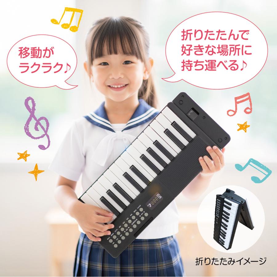 折りたたみ電子ピアノ　フルセット 楽天市場】【10%ポイント還元】1年保証 電子ピアノ 61鍵盤 セット 2