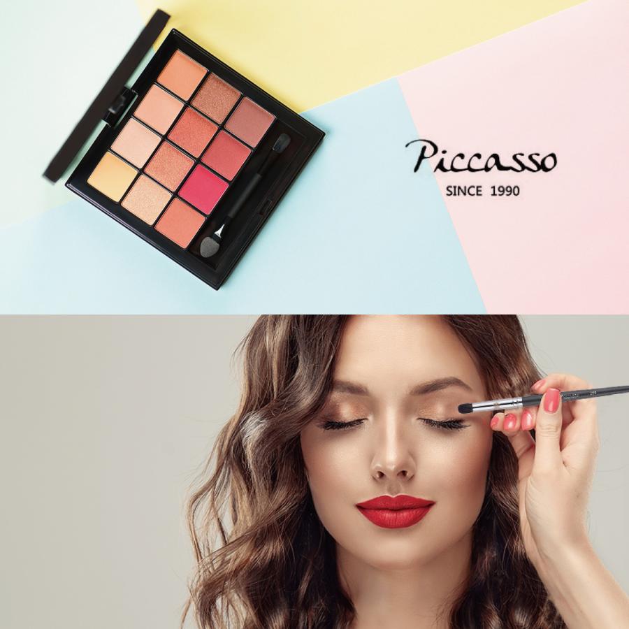 アイシャドウブラシ 2本セット 平ブラシ メイクブラシ リキッド