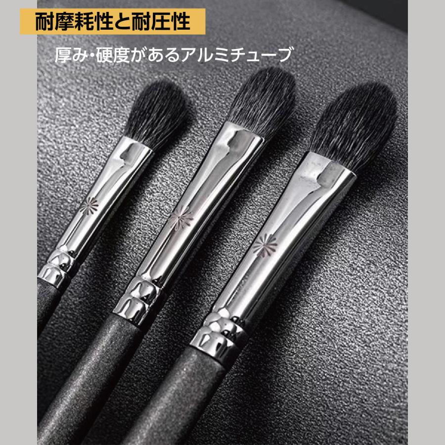 Piccasso フェイスブラシ 3本セット アイシャドーブラシ 3本セット メイクブラシ アイシャドー