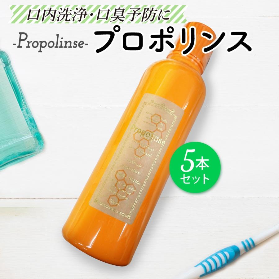 マウスウォッシュ プロポリンス 600ml×5本 洗口液 口臭対策 proplidai-5（Yahoo!・ご注文ドットコム）