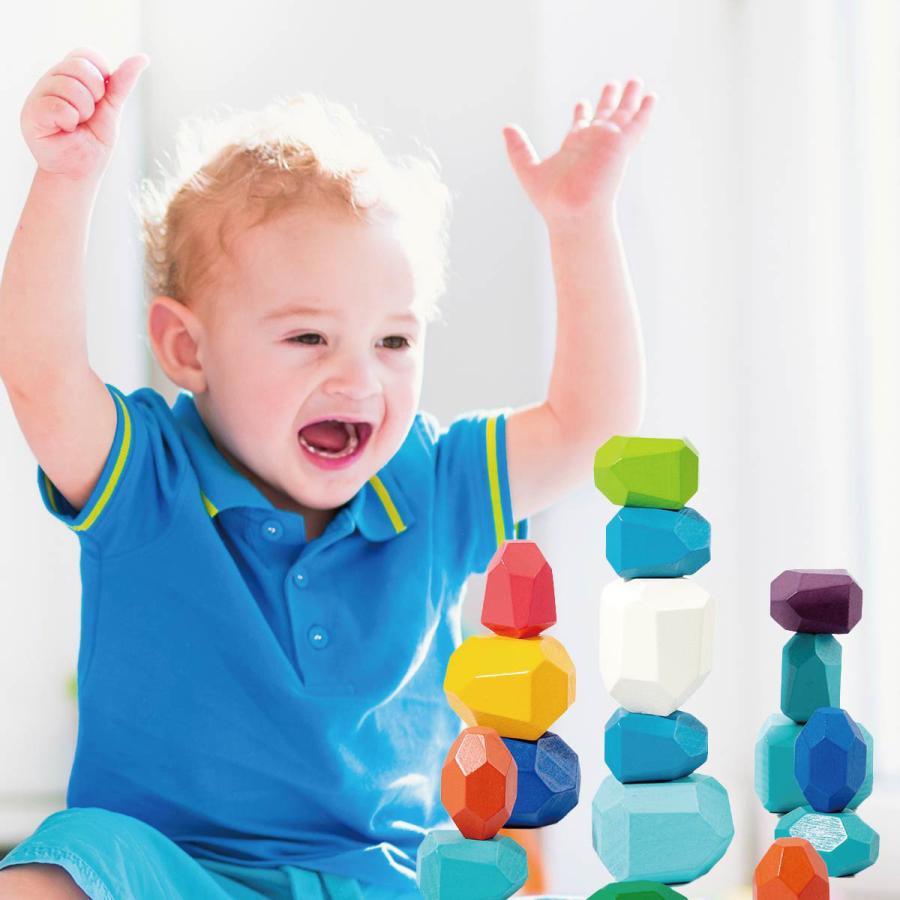 木製 ブロック レインボー 積み木 知育玩具 知育パズル 子供 大人 玩具 おもちゃ 遊び クリスマス プレゼント ギフト セール sale rainbow-block |  | 06