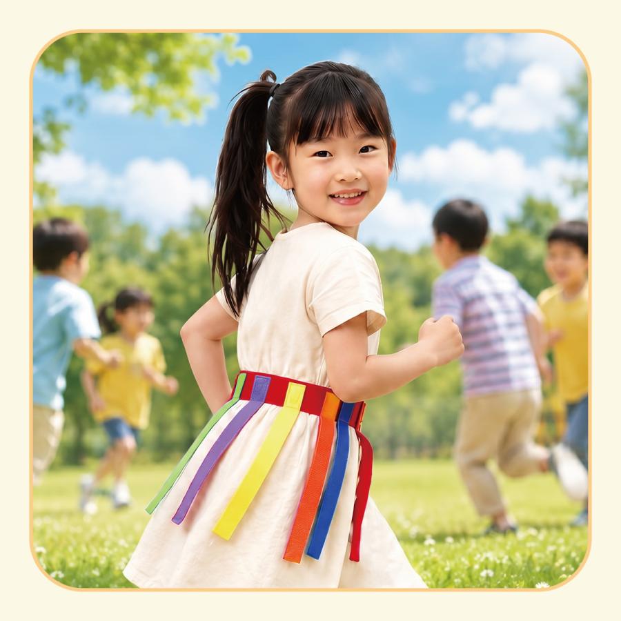 しっぽ取りゲーム 2個セット 鬼ごっこ 幼児 体育知育玩具 遊び 爆買