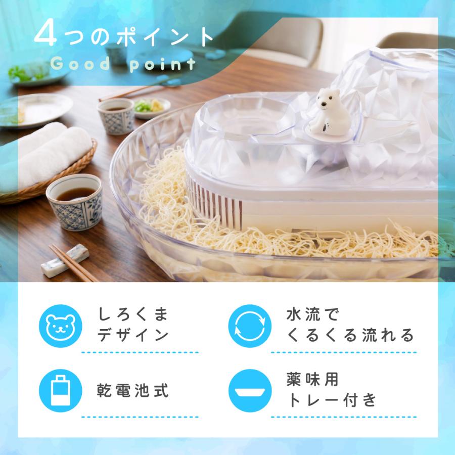 SHIROKUMA 流れるそうめん 爆買 流しそうめん しろくま 流れるそうめん そうめん そうめん流し