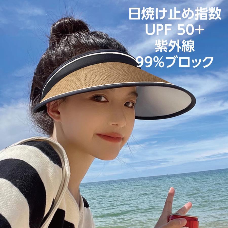 リオネ レディース トーク帽 　ナチュラルカラー イロドリ 帽子 レディース UVカット サンバイザー 春 夏